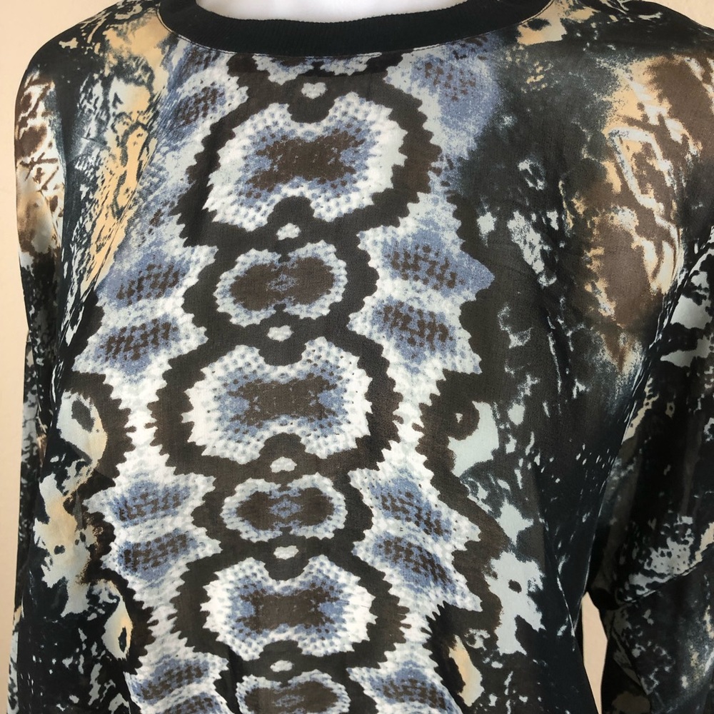 Cabi Dressed Up Python Print Sweatshirt Style 572 - image 2